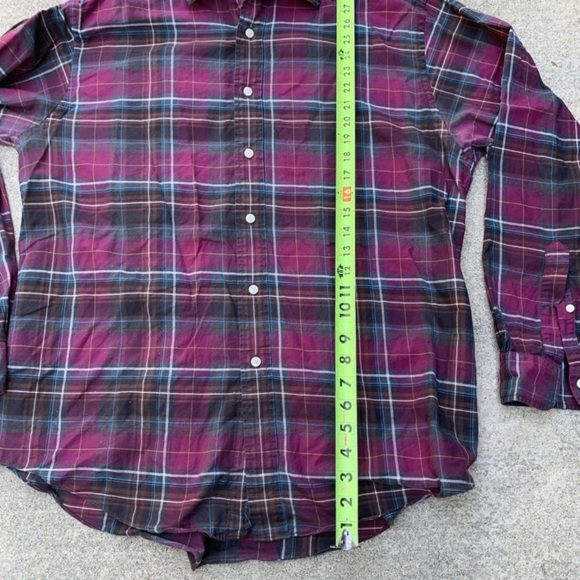 Brooks Brothers Mens L Purple Check  Polo Preppy Madison Fit. Woven In Italy - Picture 6 of 7